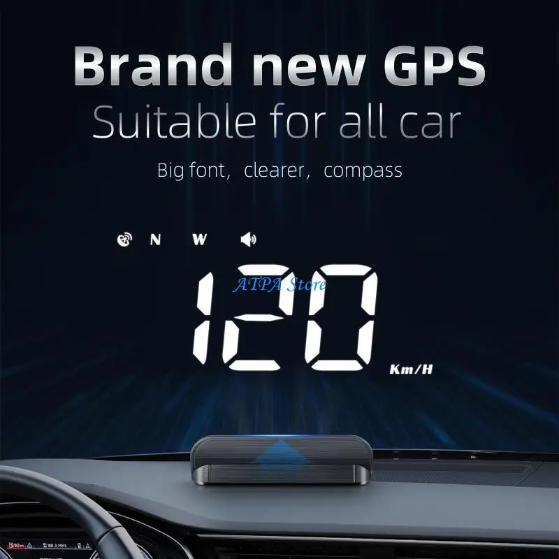 

U13C Car HUD for Head Up Display Speedometer Overspeed Warning Acceleration Brake Tes
