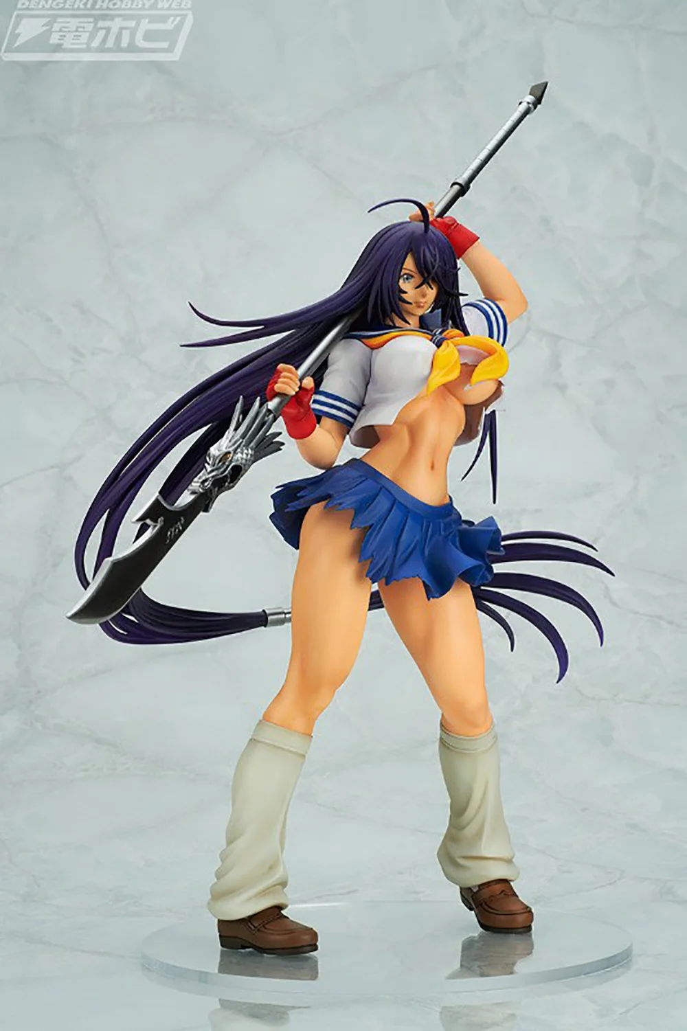 Original 1/6 Ikki Tousen Western Wolves Kan`u Unchou 30cm Anime Action Figure Model Toys Fan benefits