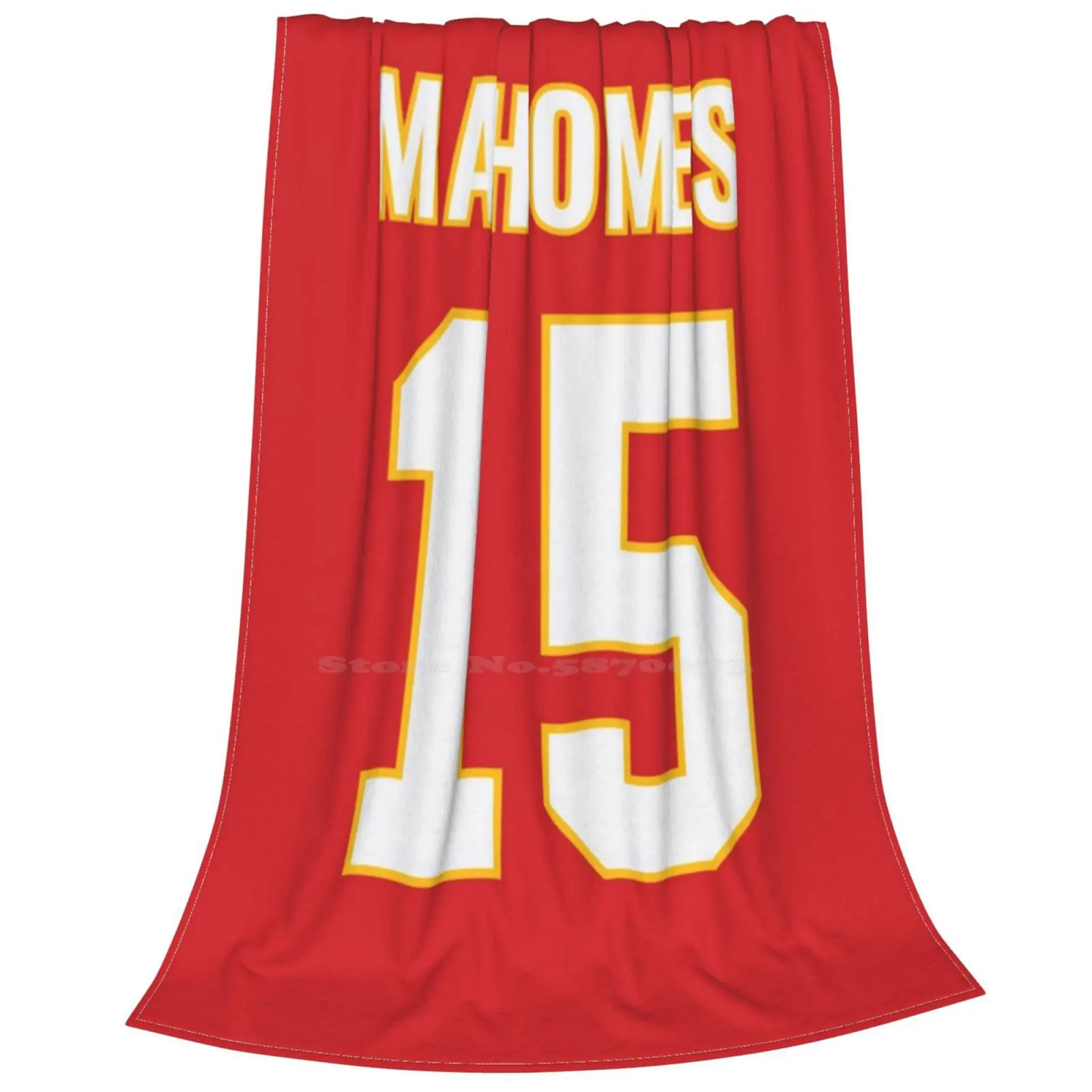 Pat Mahomes Soft Warm Light Thin Blanket Sports Pattern Pat Mahomes Chiefs Football Kansas City Football Patrick Mahomes