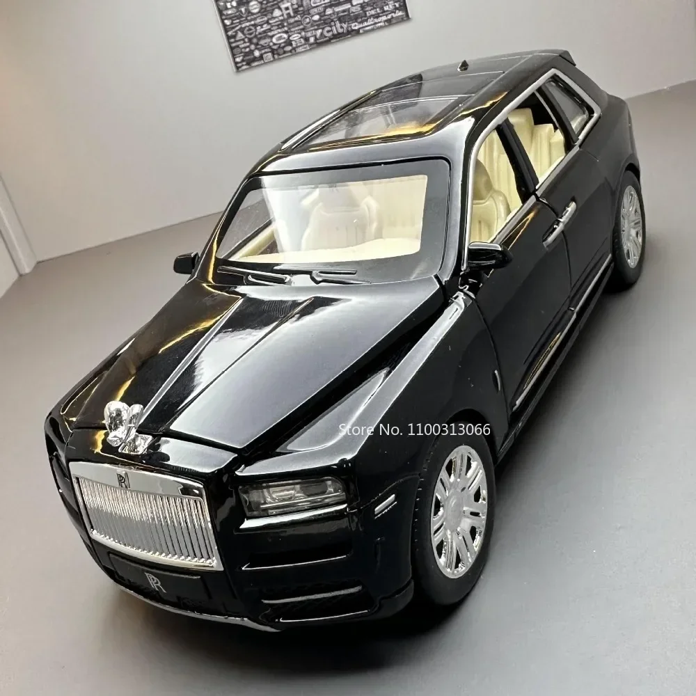 1:24 Rolls-Royce Cullinan Alloy Car Model Simulation Diecast & Metal Toys Models With Light And Sound Vehicles Collection Toys