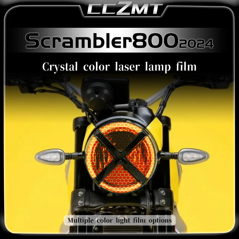 

For Ducati Scrambler 800 SCRAMBLER 800 2024 headlights taillights honeycomb laser protective film modification accessories