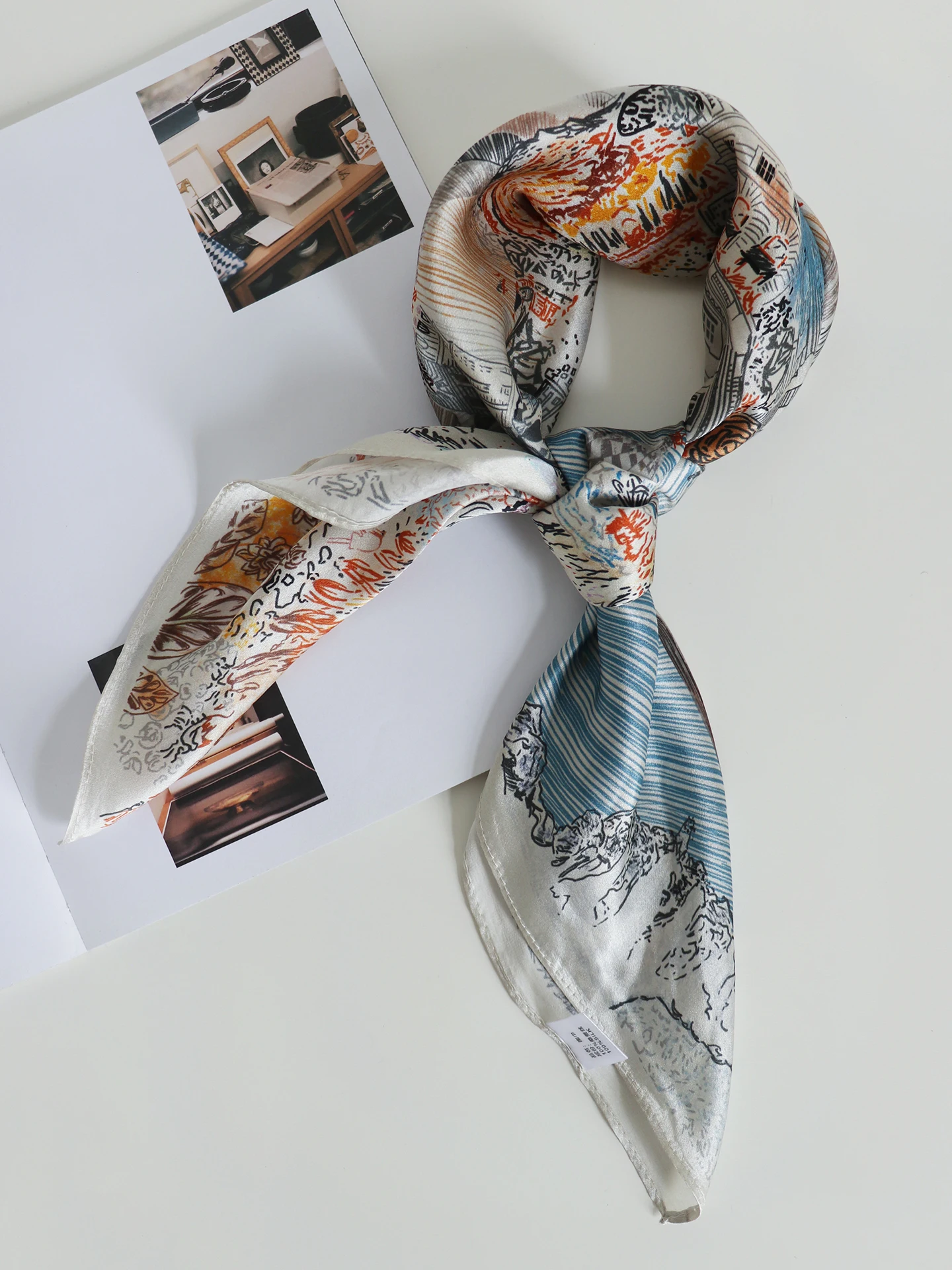 salmoo-silk-scarf-fashion-neckwear-summer-spring-silk-printed-square-trendy-accessory-digital-spray-painting