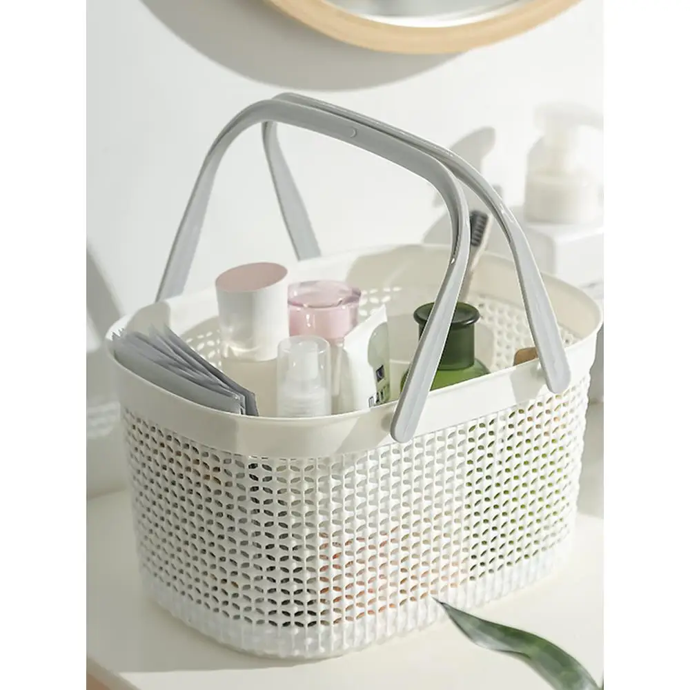 

Портативная корзина для ванной комнаты, плетеная корзина для хранения ванной комнаты для женщин, корзина для душа, переносная корзина для белья, органайзер, дизайн Freshman