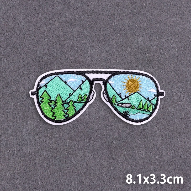 Outdoor-Abenteuer Aufbügelbare Stickerei-Patches für Kleidung, Wandern, Camping, Hochwertige Thermoadhäsive Aufnäher für Kleidung – Detail 32