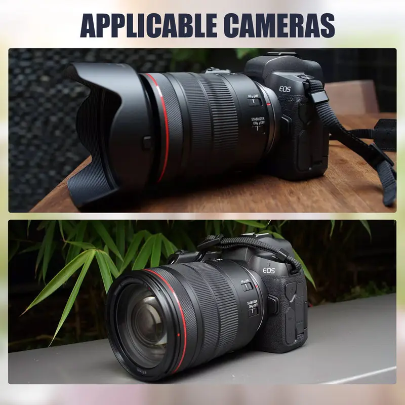 Lensa tudung kamera EW-83N 77Mm kelopak terbalik penutup pelindung bunga untuk Canon Eosr R5 R6 Rp Rf 24-105Mm F4 L adalah lensa Usm