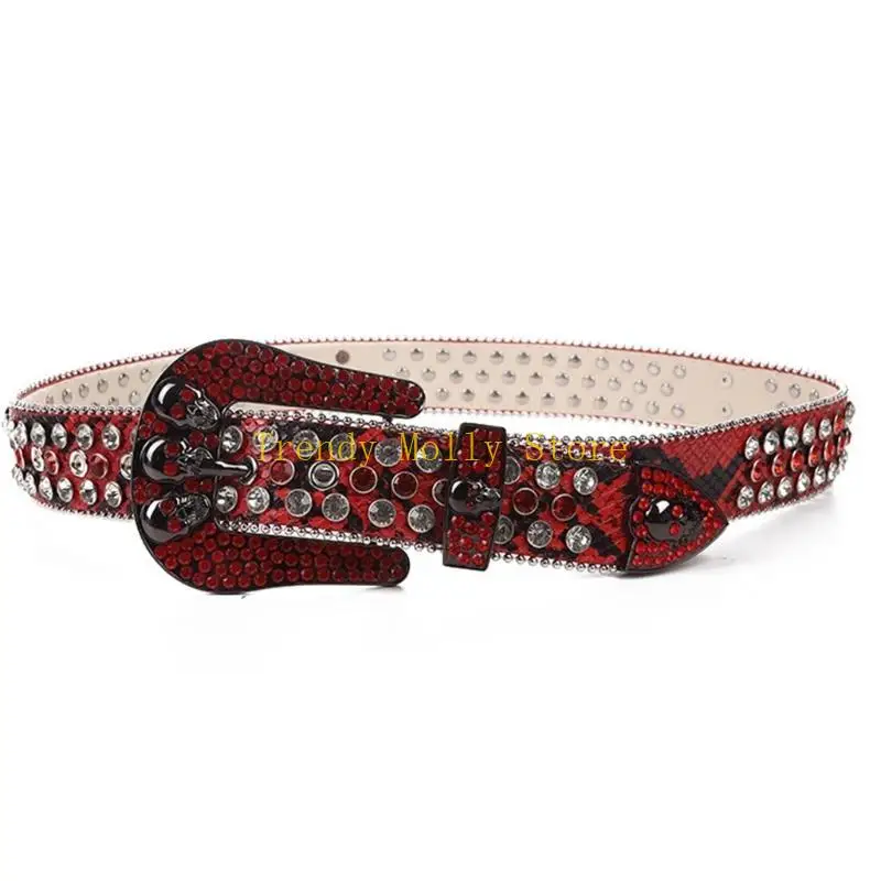 N5KB Bling Afinestone Rifs Jeans Gunef