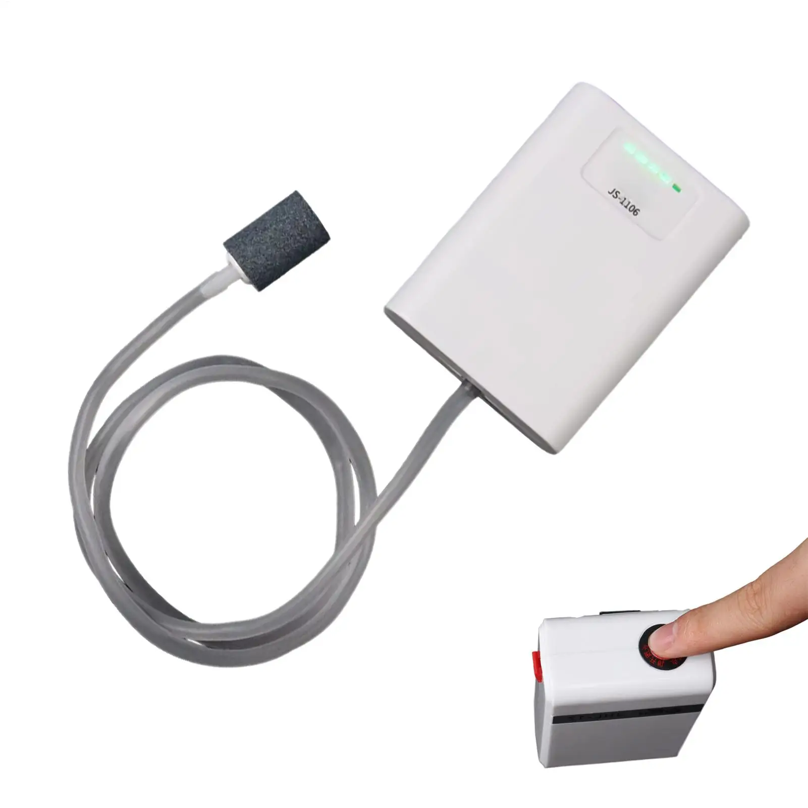 水槽用エアポンプ-静かで微細な泡-トラベルサイズ-釣り用エアレーター-usb充電式-愛好家、釣り人、飼育家、趣味の人に最適