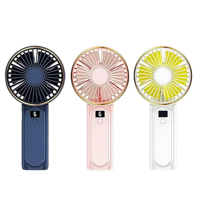 Personal Fan Personal Handheld Cooling Travel Fan 6-Speed Adjustment USB Personal Neck Fan Angle Adjustable Fan for Home Studio