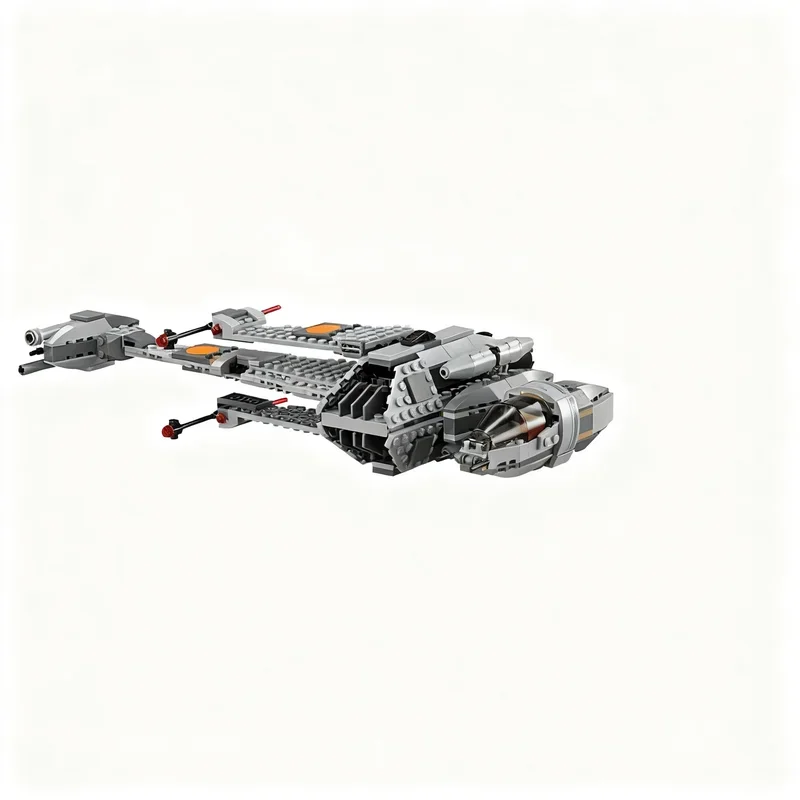 448PCS MOC Space Battle Movie B Wing Model DIY Creative Ideas Toy Assembly Puzzle Gift Spaceship Series Collection Bricks Gifts