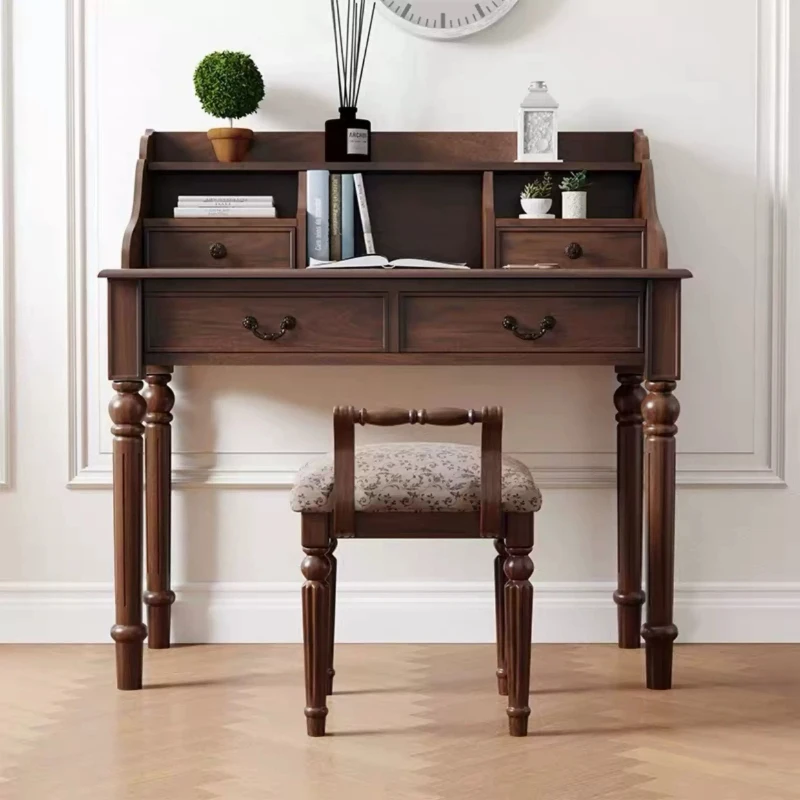 

Wooden Design Office Desk European Aesthetic Minimalist Crafts Luxury Office Desk Standing Bedroom Tavolino Trendy Furniture