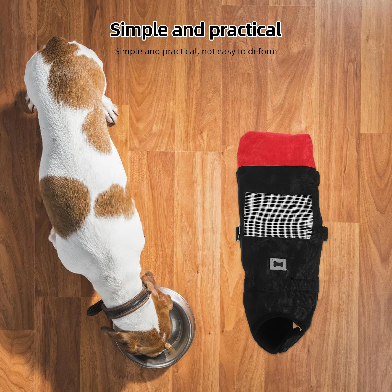 

Dog Drag Bag For Paralyzed Rear Legs Adjustable Wheel Cart Support For Disabled Pets Durable Mobility Aid Indoor Outdoor Use Pet