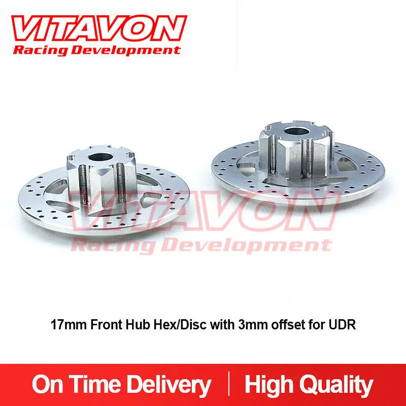 VITAVON Redesigned CNC Alu7075 17mm Front Hub Hex/Disc with 3mm offset for UDR