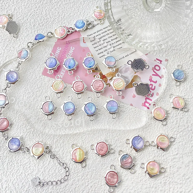 Wholesale 50pcs/lot 18*12mm color pattern geometry rounds shape alloy floating locket charms diy jewelry bracelet accessory