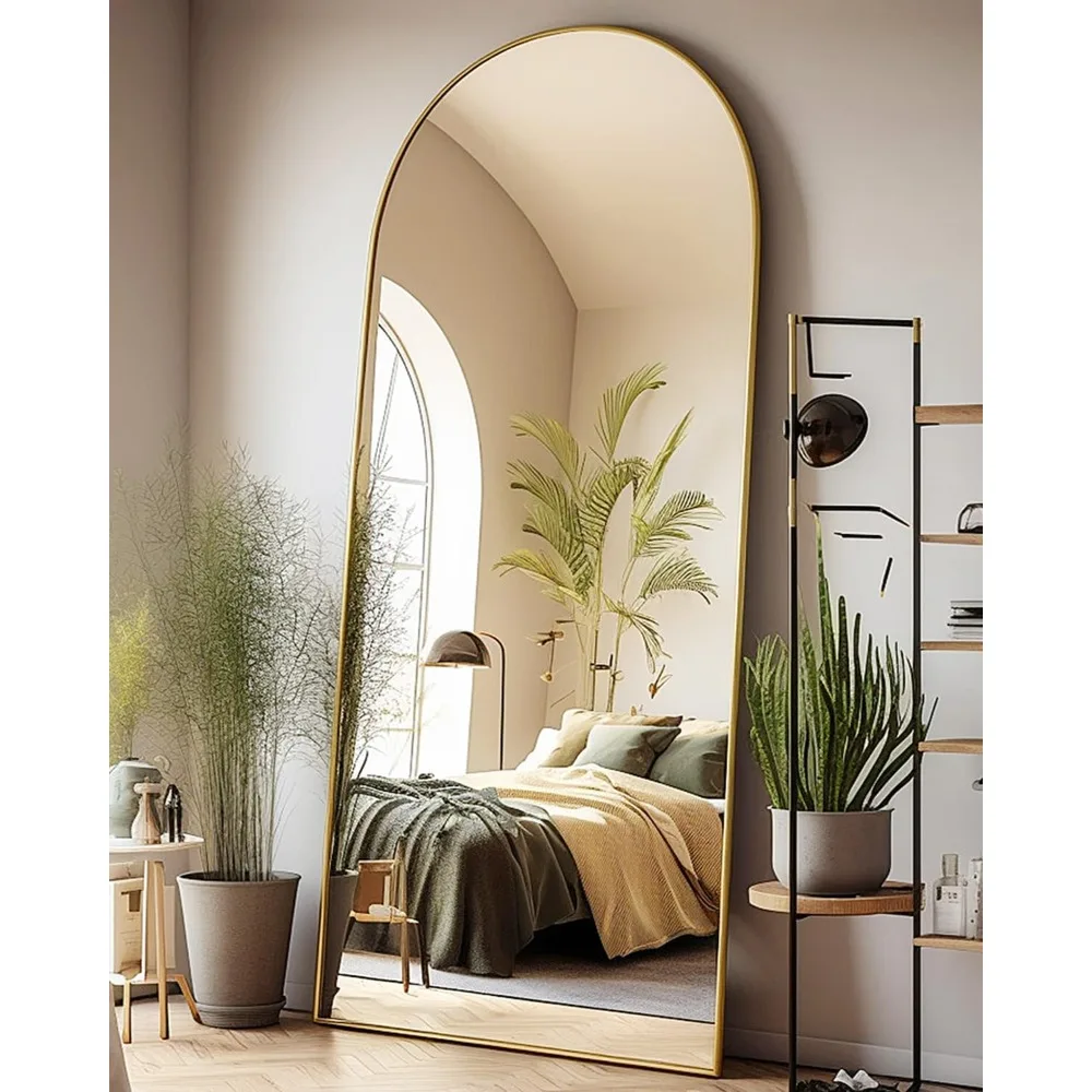 Oversized Full Length Floor Mirror, Arqueado, Grande, Alto, Montado na parede, Isolado, Gigante