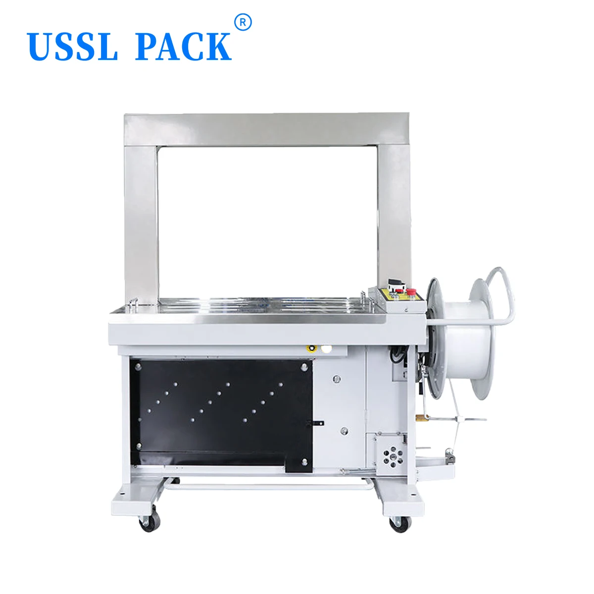 KZ-8060H Suitable for Industrial and case Bundling Carton Strapping Machine Pallet Flat Noodles Semi-automatic Bundling Machine