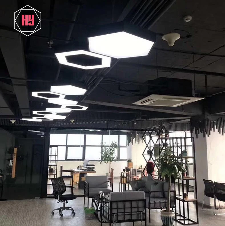 HANYIN 	Ceiling Lamps High Quality Hexagonal Led Pendant Lighting Fixture Approved For Projects