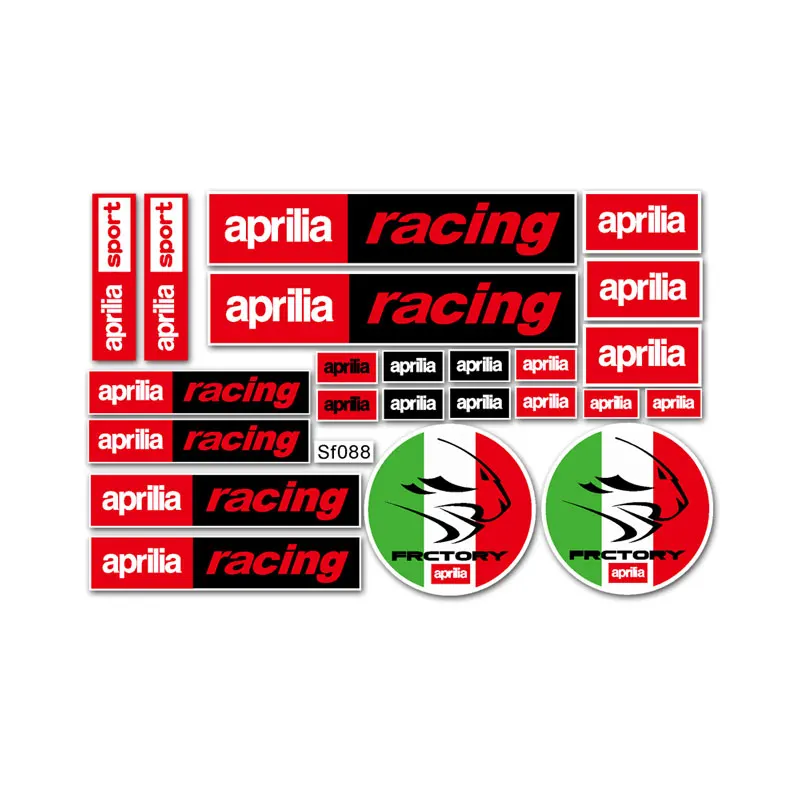 Reflective Motorcycle accessories stickers Decals waterproof for Aprilia racing