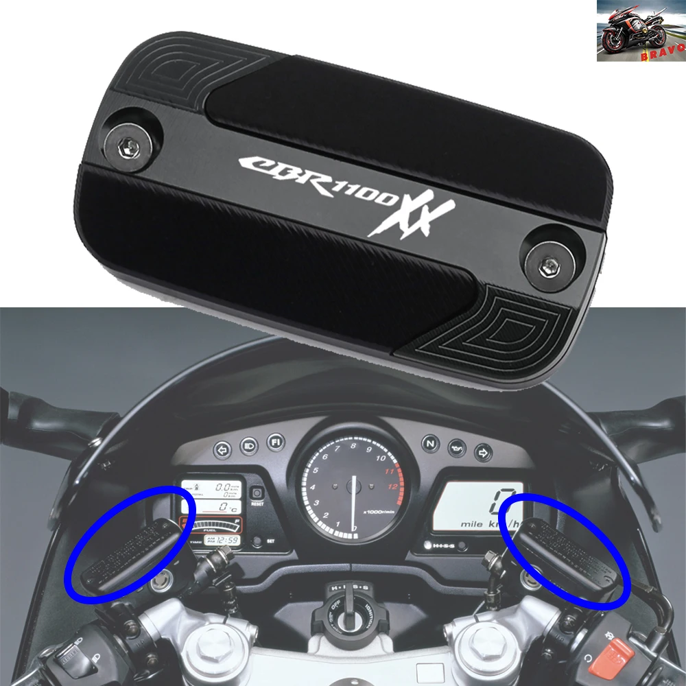 New For Honda CBR1100XX CBR 1100 XX 1100XX 1997-2023 Motorcycle Accessories Front Brake Fluid Cylinder Reservoir Cover Cap