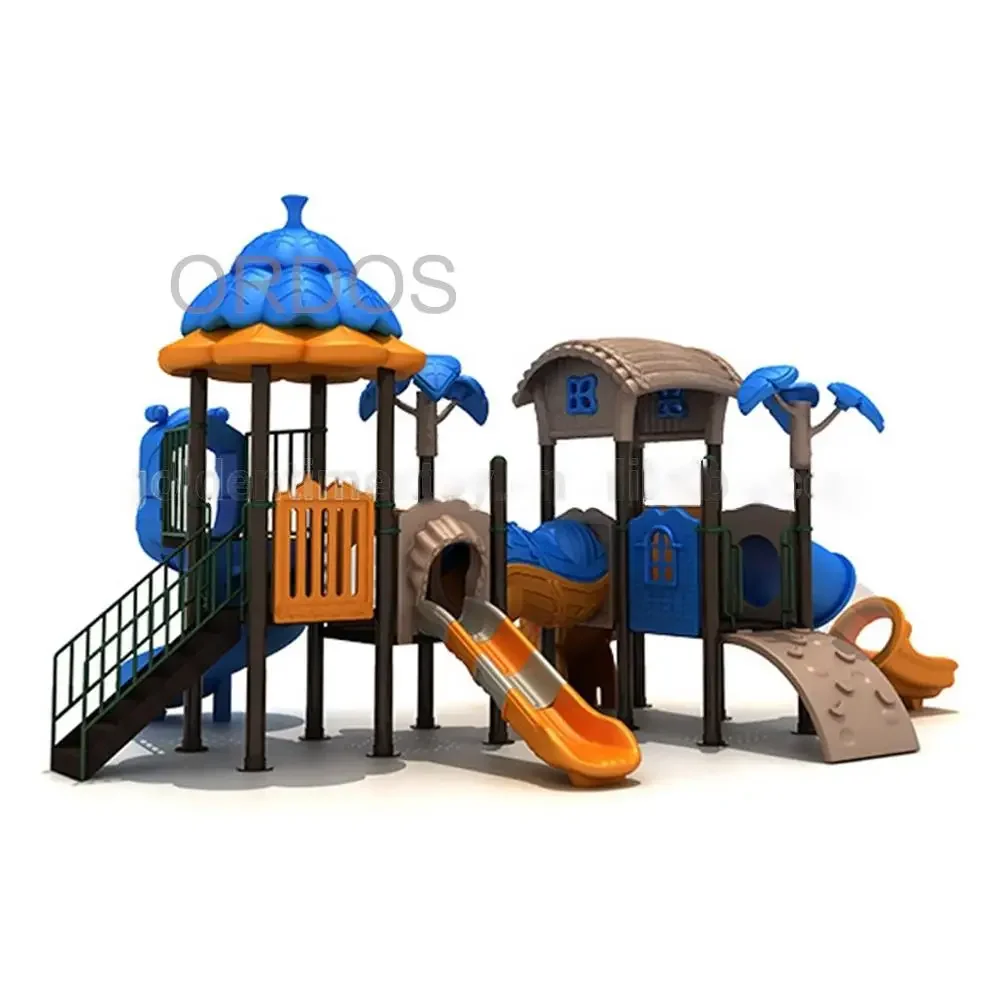 Hot Selling Attractive Amusement Eco-friendly Plastic Slide Playground