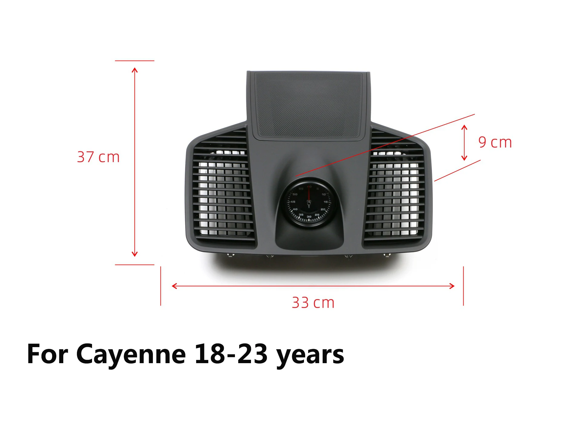 Car Stopwatch Panel Cover for Porsche Cayenne 958 Chrono Watch Interior Center Dashboard Clock Compass Modification Accessories