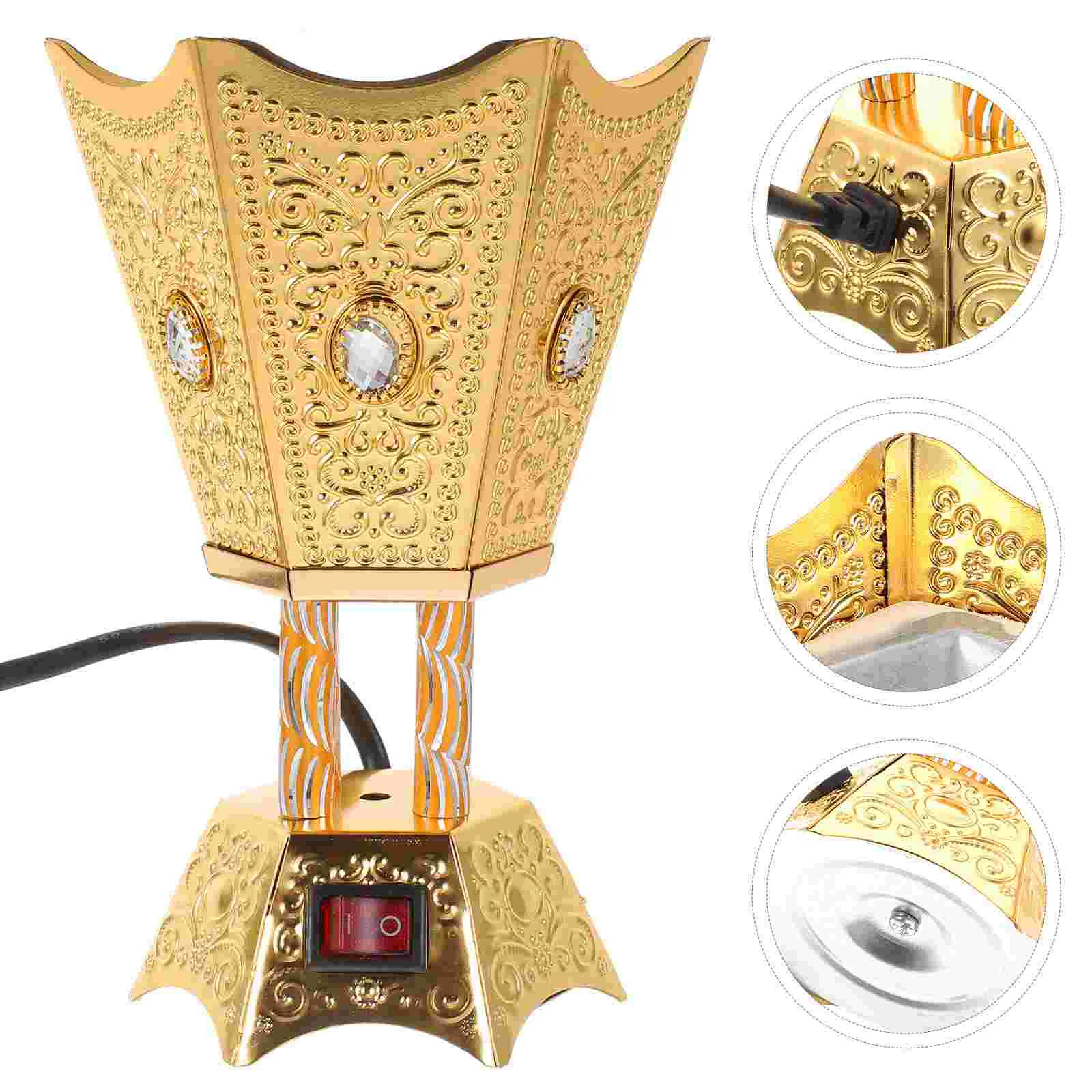 

Plug-in Incense Burner Retro Censer Timer Decorate Electric Aroma Iron Reusable Plugs