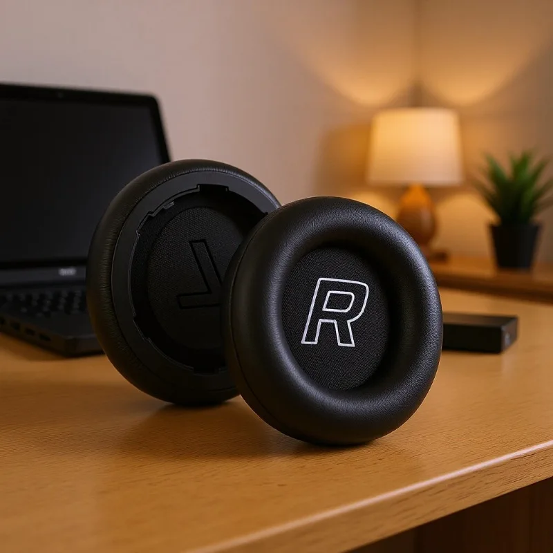 YAYINCC Ersatz-Ohrpolster aus Protein-Schaumstoff mit Schnalle für HyperX Cloud Mix 2 Kopfhörer, Reparaturteile – Detail 3