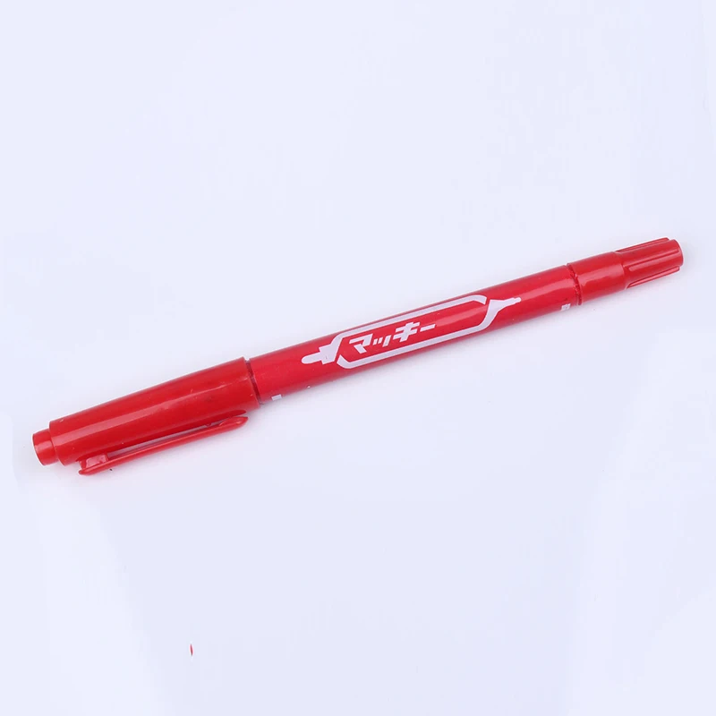 Black Marker Pen Red 3pcs CD DVD Vehicle Double Tip Waterproof Permanent Oily Marking Ink Home Office School Blue