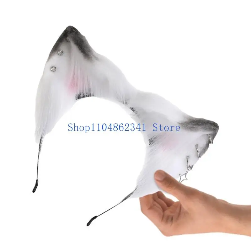 5asd สาวผม Hoop Furry หูแมว Furry แมวชุดปาร์ตี้แมวน่ารักคอสเพลย์