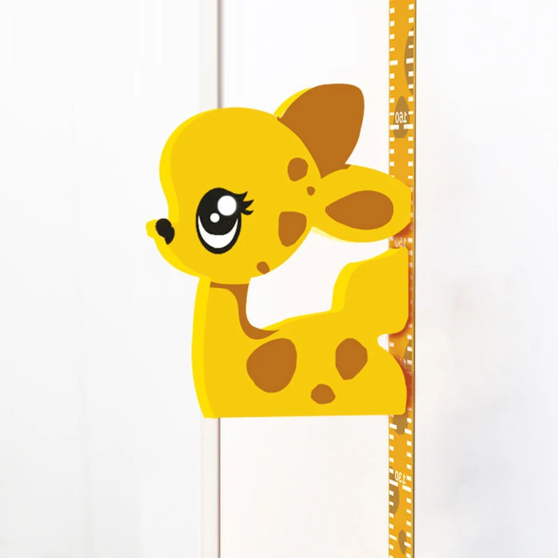 3D Cartoon Height Stickers Baby Height Wall Stickers Removable Measuring Instrument Children\'s Height Measuring Ruler