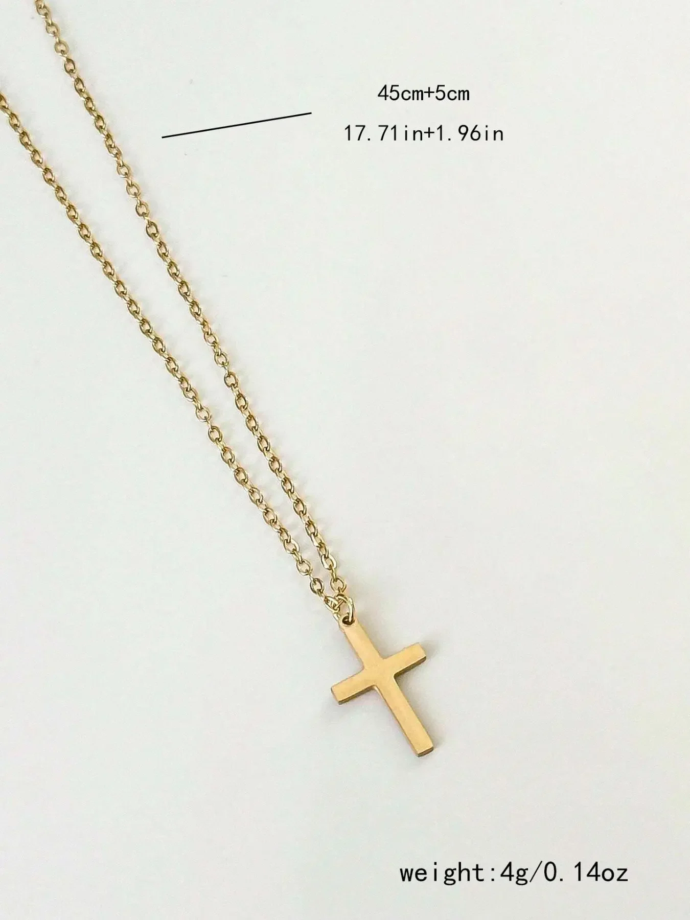 Cross Pendant Necklace for Women, Dainty Cross Necklace, Cross Chain Design, Faith Necklace, 1 Piece Fashion Jewelry for Party, Daily Clothing Decor, Trendy All-match & Exquisite Jewelry for Birthday Gift, Minimalist Necklace