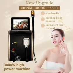 2024 latest high-power laser hair removal machine Depiladora laser 808NM soft skin safe painless permanent hair removal