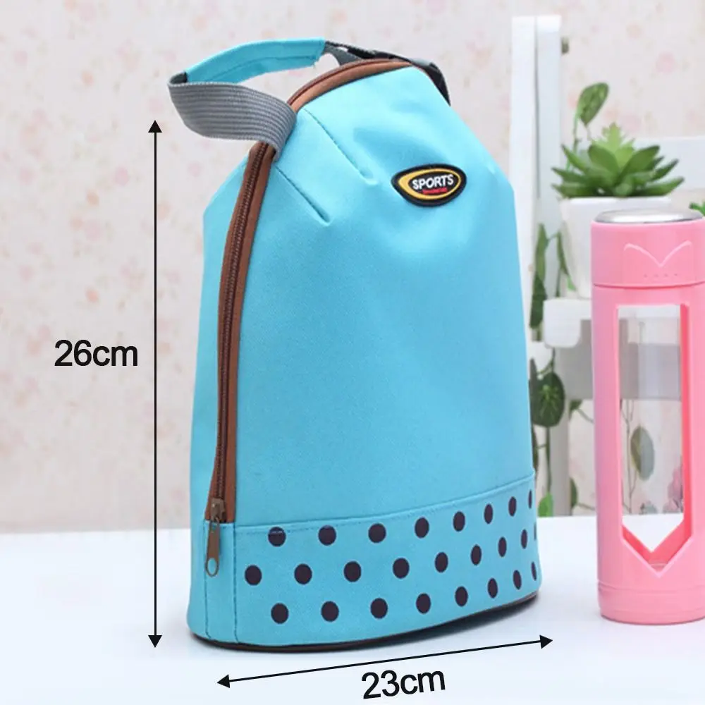 Lunch Thermal Insulated Bag Fridge Box Oxford Cloth Ice Pack Tote Solid Color Cooler Food Handbags Portable Food Bag for Work