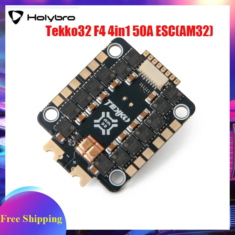 

HolyBro Tekko32 F4 4in1 50A ESC(AM32) 4-6S LiPo M4 30.5x30.5mm for RC FPV Racing Drone