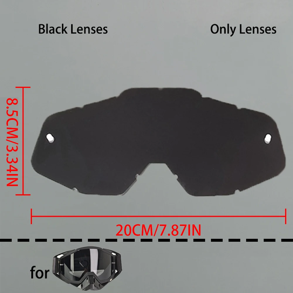 ACC MX Motocross Goggle Lens, Tear Offs Laminated 10 Pack, Multi‑color Optional 1PC/2PC/3PC Spare Lens For Dirt Bike Goggles