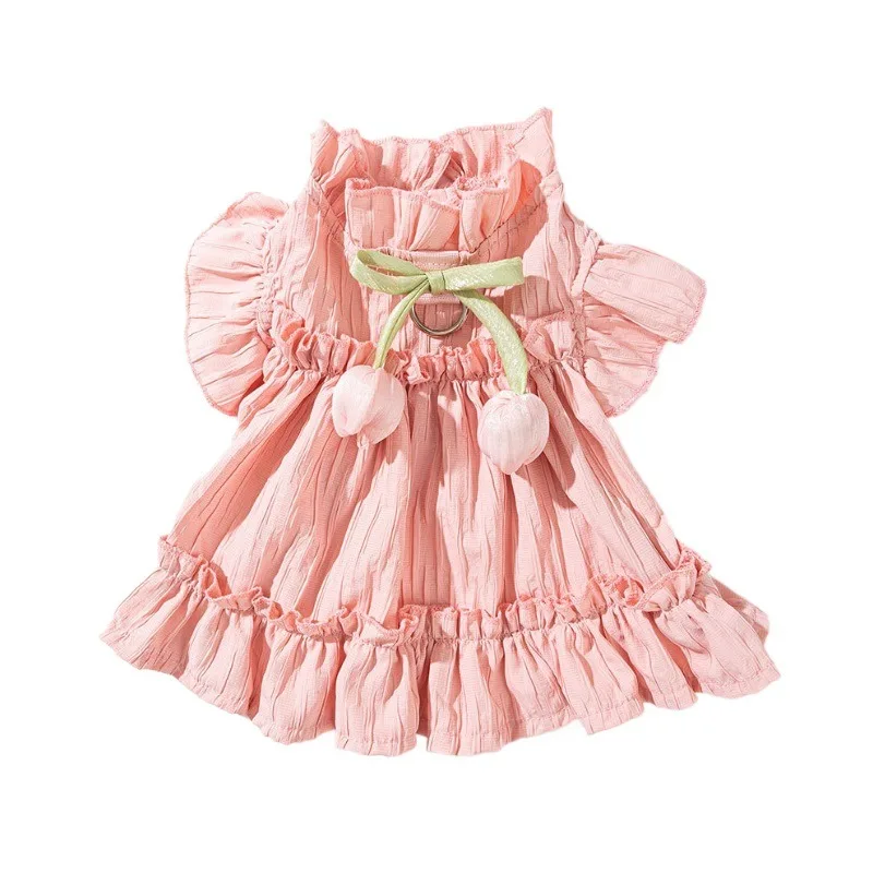 

Dog Dress Cat Dress Princess Outfit Breathable Summer Pet Clothes For Small Medium Dogs Cat Bichon Teddy Puppy Skirt Cute Outfit