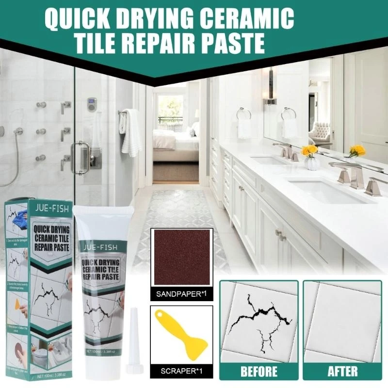

Tile Grout set Grout Filler Repairs Renews Fills Tube set for Bathroom Shower