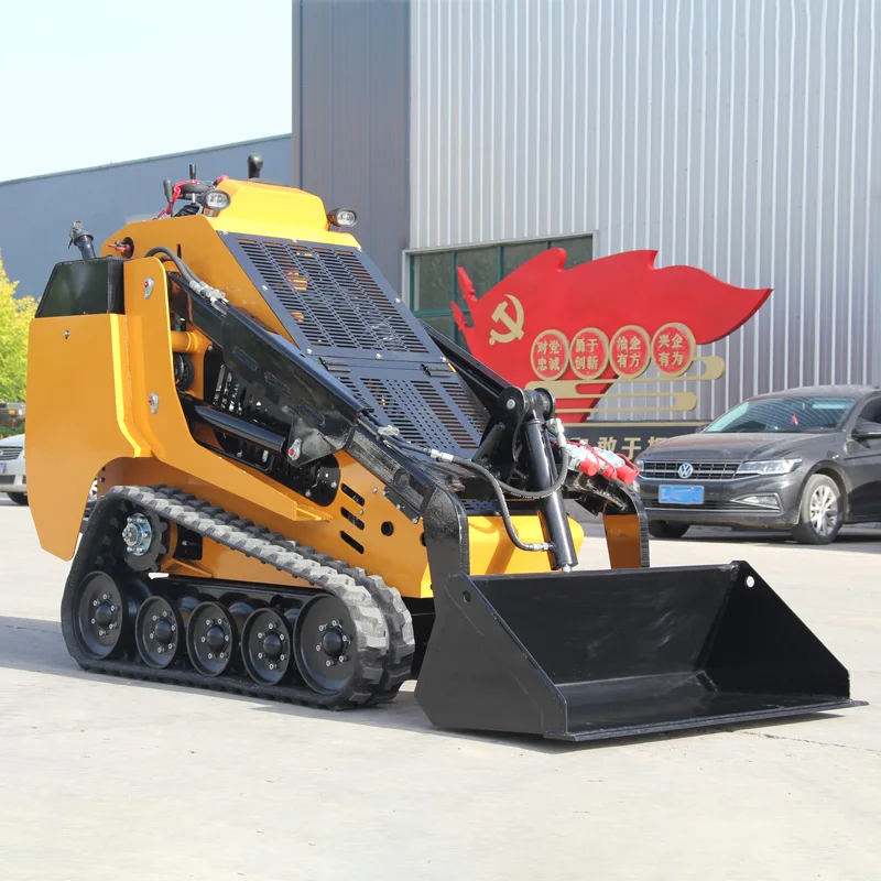 Compact Skid Steer Loader with Customized Options CE EPA Euro 5 Certification for Construction and Hydraulic Material Handling