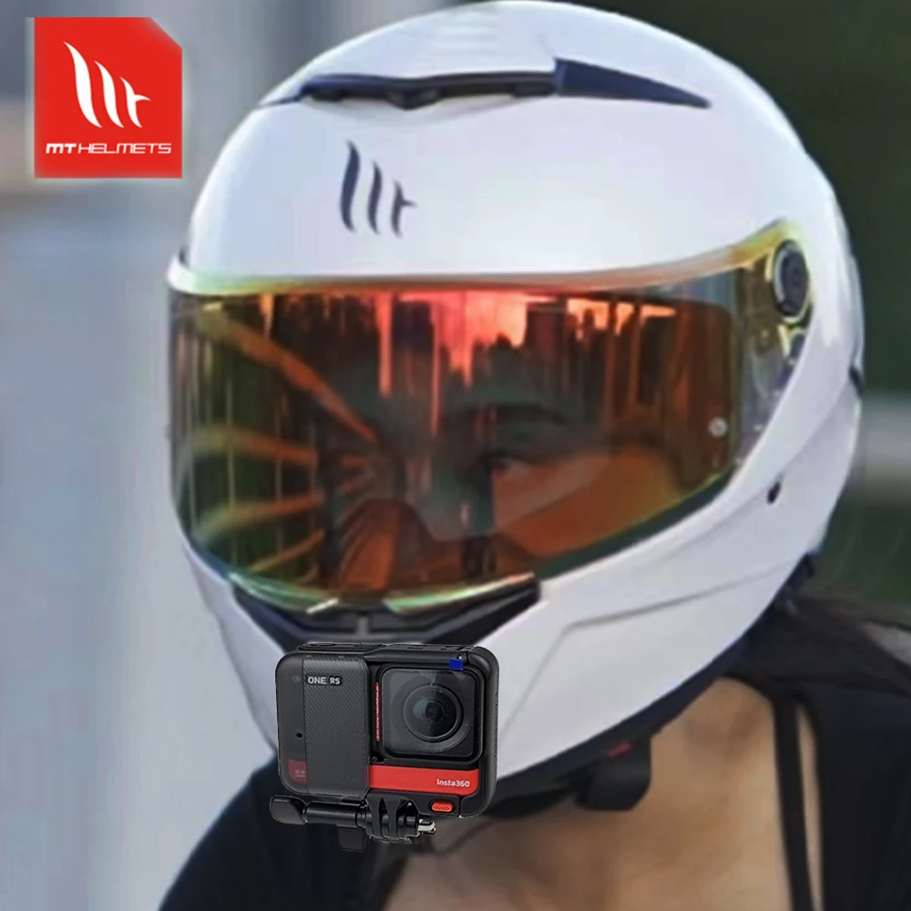 TUYU CamSteer Spanish MT Thunder 4 3SV ATOM Customized Full Face Motorcycle Helmet Chin Mount for GoPro Insta360 Accessories