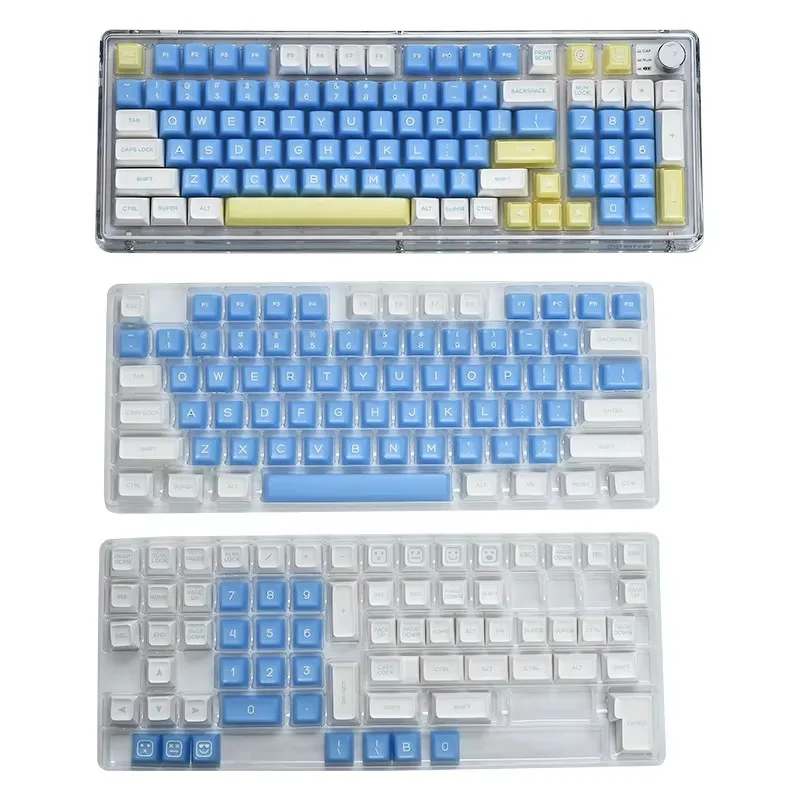 High density sea salt ice cream SA keycap tile strong matte high purity PBT mixed mechanical keyboard accessories