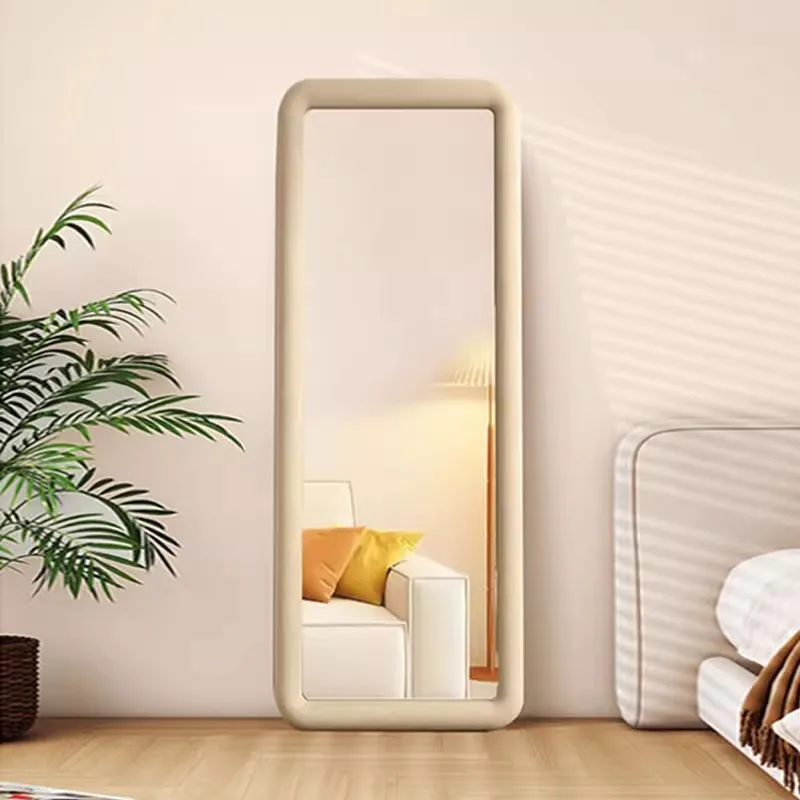 YFY Full Length Mirror Simple Floor  Home Wall Floor Dressing  Living Room Cream Style Fitting