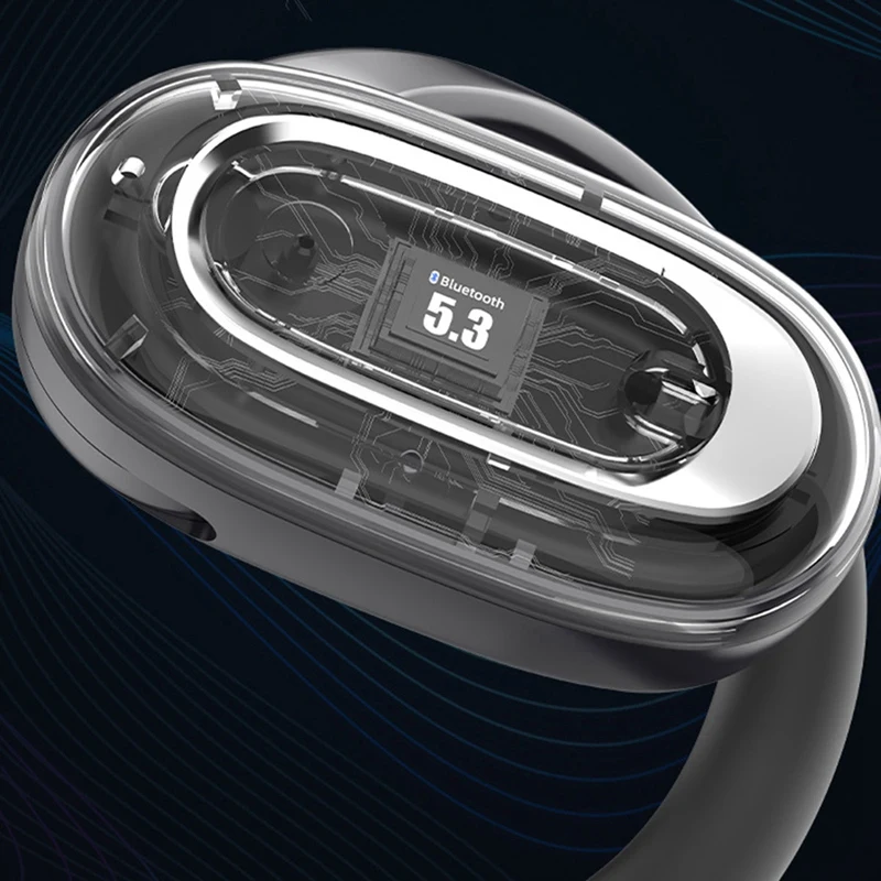 T35 Wireless Bluetooth Headset Digital Display Screen Convenient Noise Canceling Sports On-Ear Open Bluetooth Headset