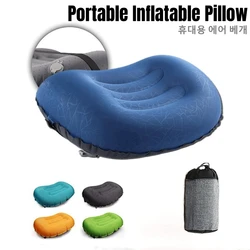 Camping Travel Ultralight Inflatable Pillow Compact Ergonomic Inflating Pillows for Neck Lumbar Support Camp Hiking Backpacking