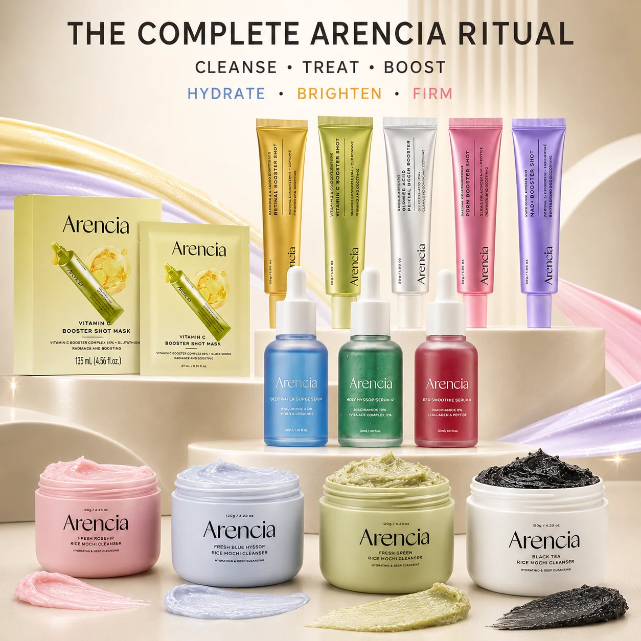 Skincare Omg - منظف أرينسيا رايس موتشي، معزز للبشرة
