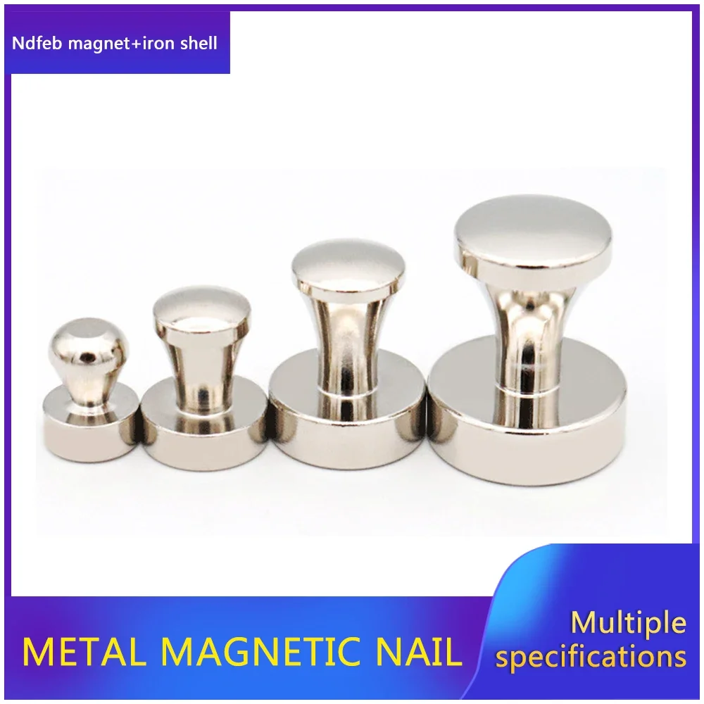 

Neodymium Strong Magnetic Nails D32x42 Metal Strong Magnetic Thumbnails Magnetic Fridge Pastes D36x46 mm Magnet Thumbtack D42x52