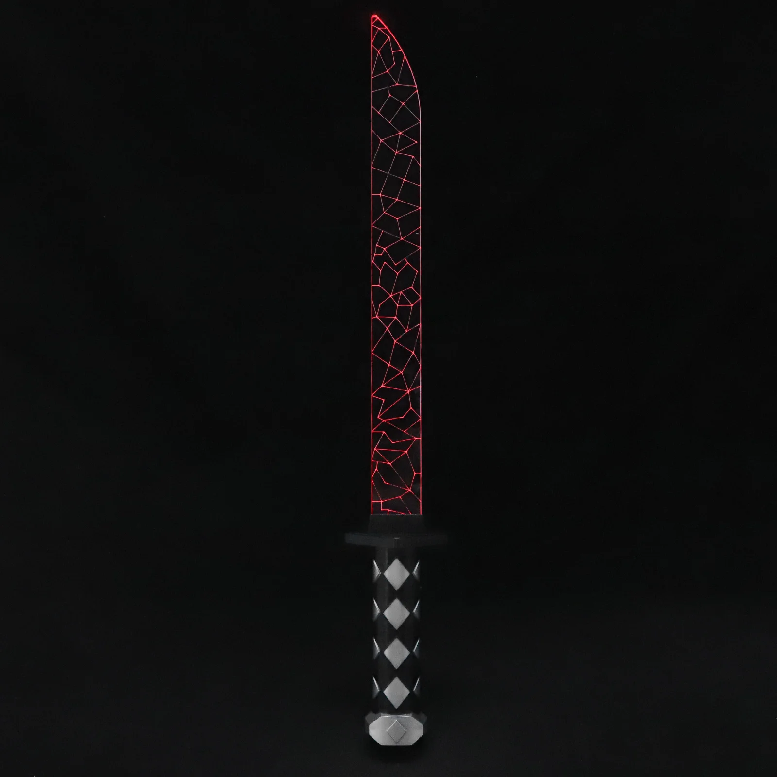Brilho crack mudança de cor espada japonesa prop cosplay brinquedo interativo crianças jogo de festa ao ar livre diversão espada brinquedos