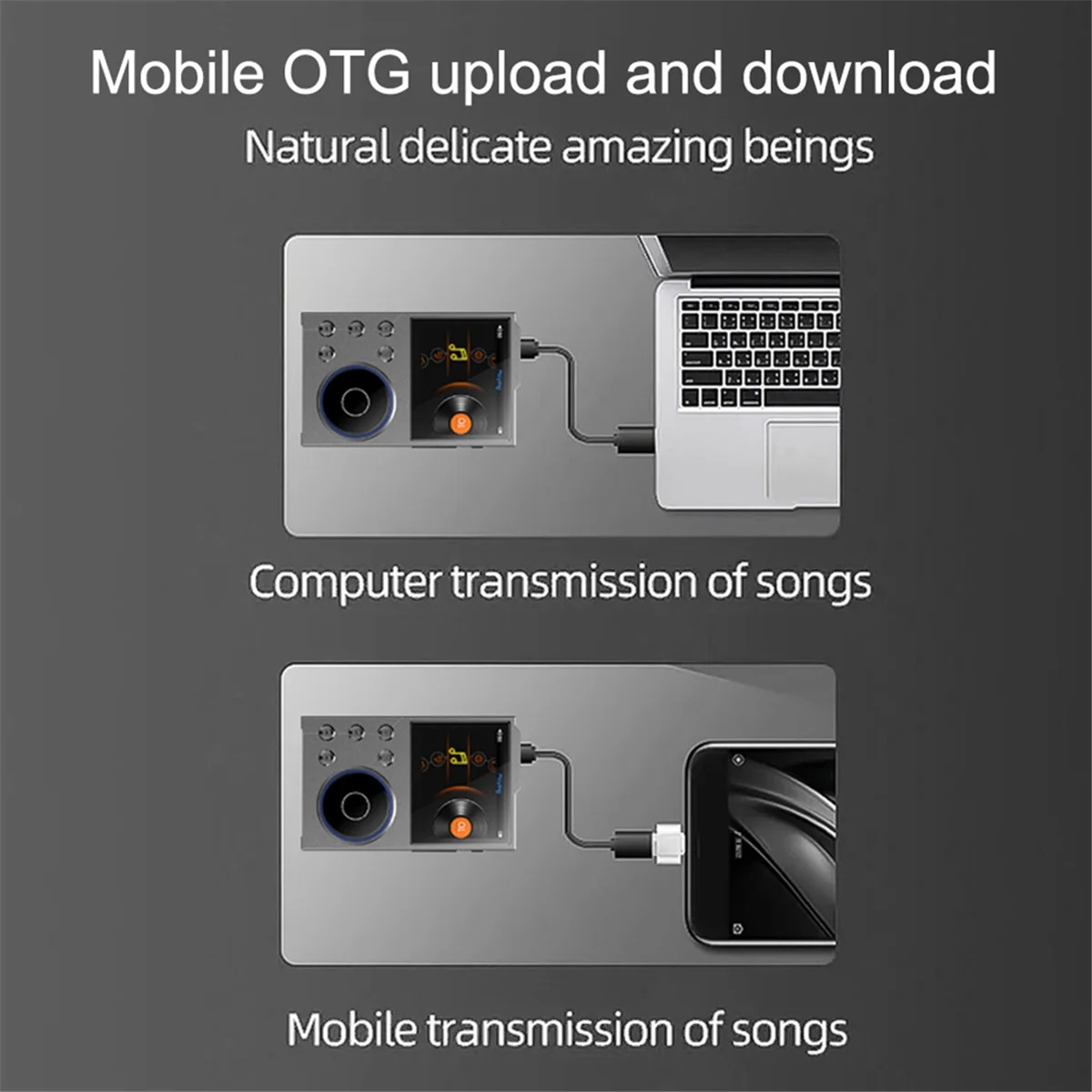 

SEMOIC MP3 Player Lossless DSD High Definition Portable Hi-Fi Digital Audio Music Player with 16GB Lossless Music
