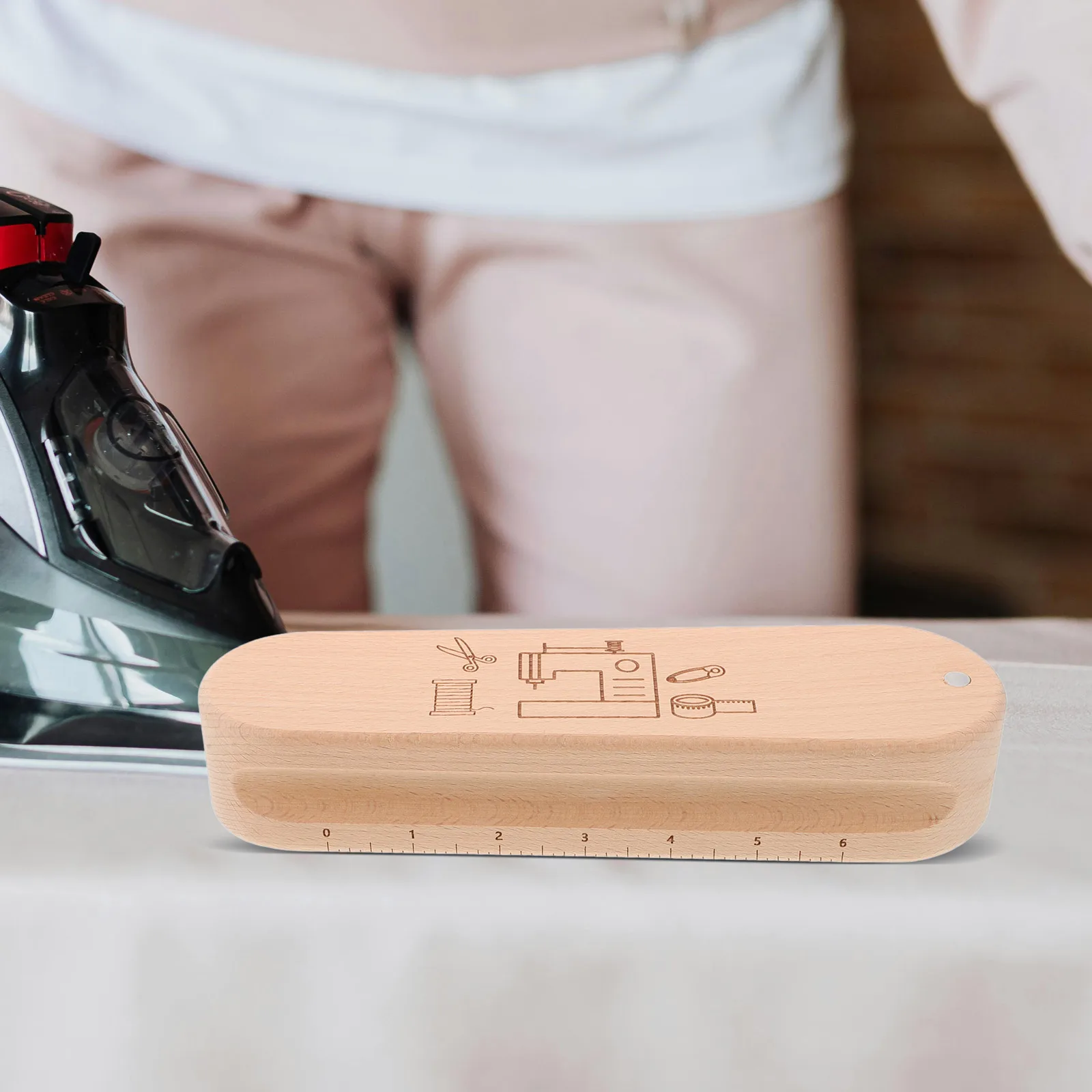 

Ironing Board Pad Quilting Clapper Sewing Tools Tailor Precision Ruler Handheld Wooden Block Uniform Pressure Smooth Seams