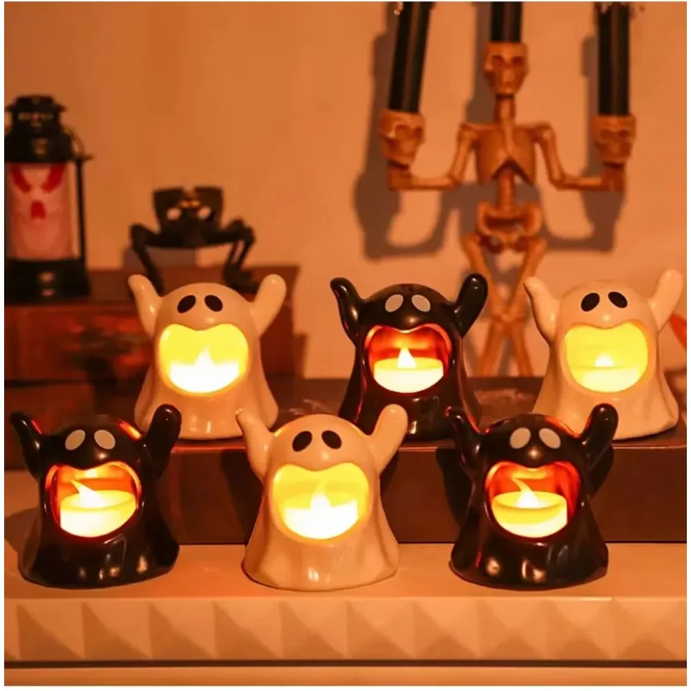 

CutCute Ghost Candle Light – декоративная лампа на Хэллоуин, украшение в виде ночника призрака, реквизит для вечеринки в стиле ужасов и домашний декор