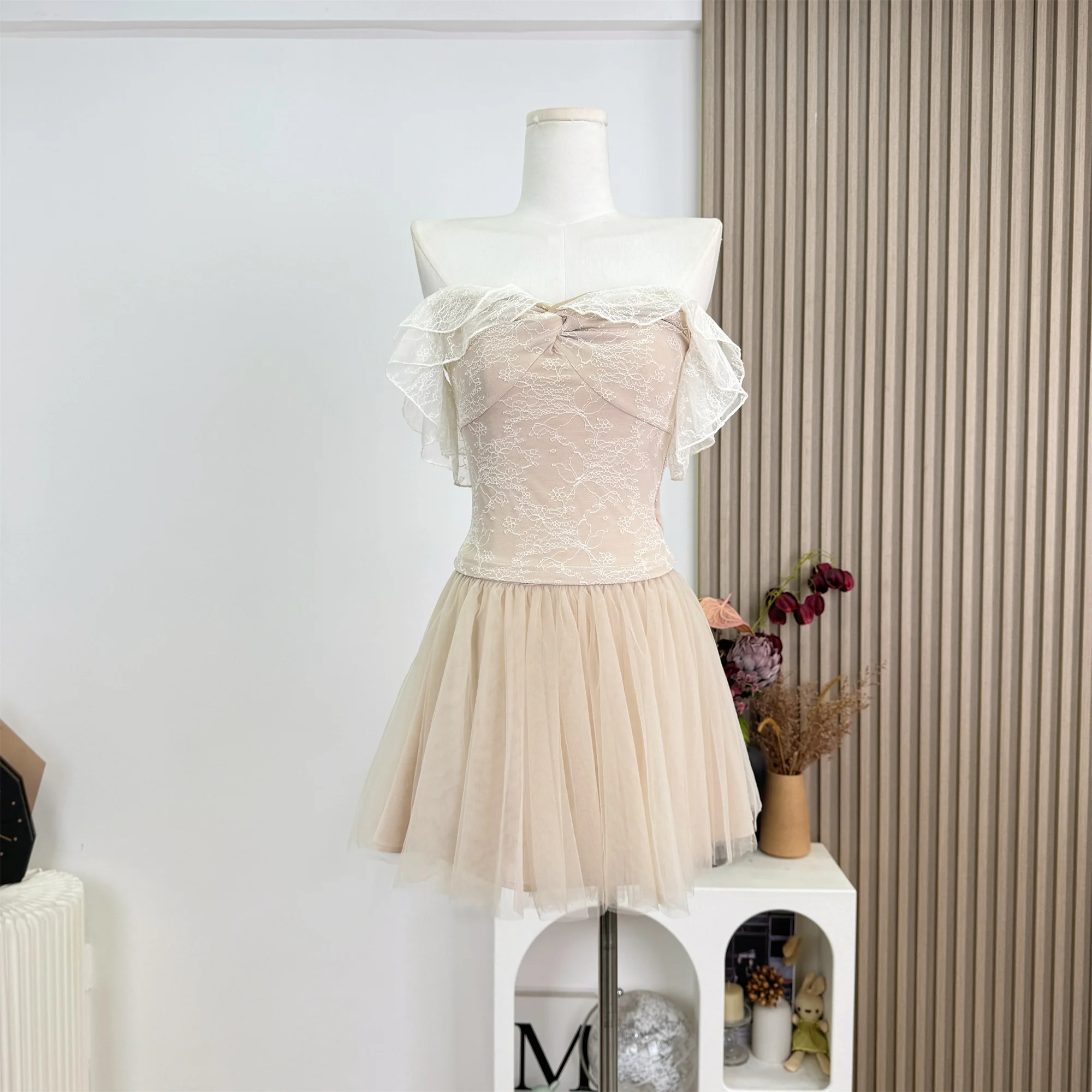 

Women Sweet Sexy Style Pink V Neck 2 Piece Set Dress Outfits Cutecore Coquette Shoujo Girl Mesh Mini Skirts