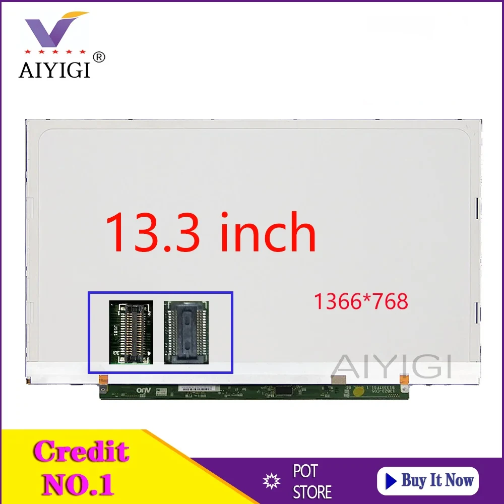 

13.3 Inch Laptop LED LCD Screen For Acer S3-391/951-2464G MS23346 B133XTF01.1 B133XW03 V3 B133XTF01 LVDS 40Pins HD 1366*768